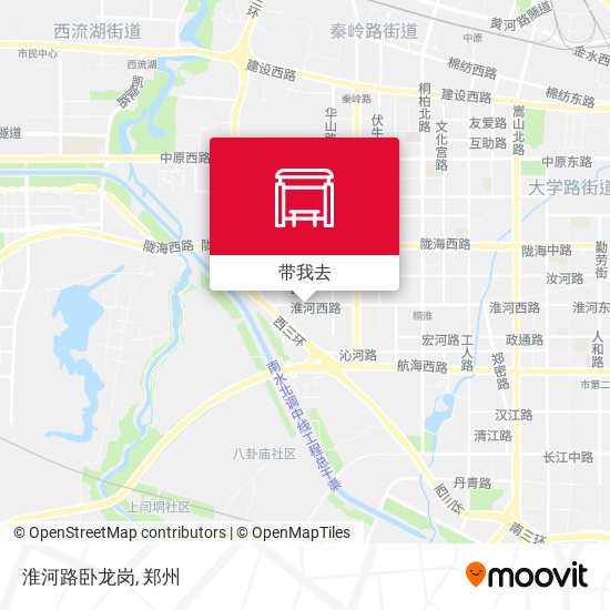 淮河路卧龙岗地图