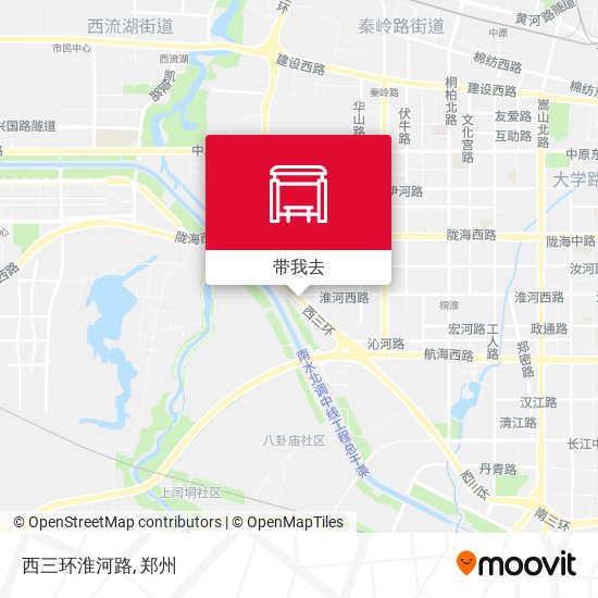 西三环淮河路地图