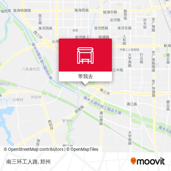 南三环工人路地图