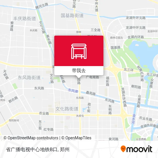 省广播电视中心地铁B口地图
