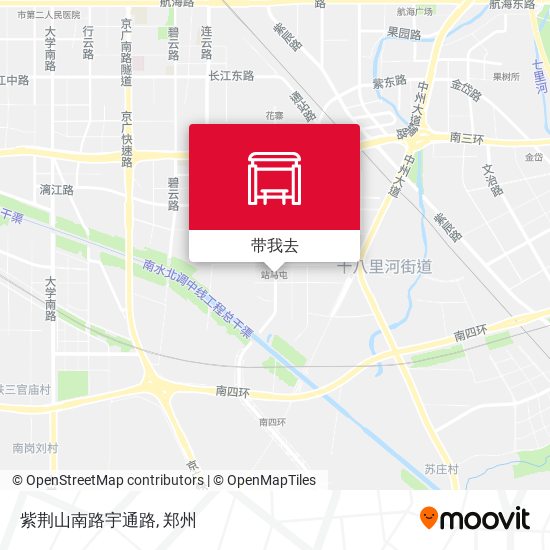 紫荆山南路宇通路地图