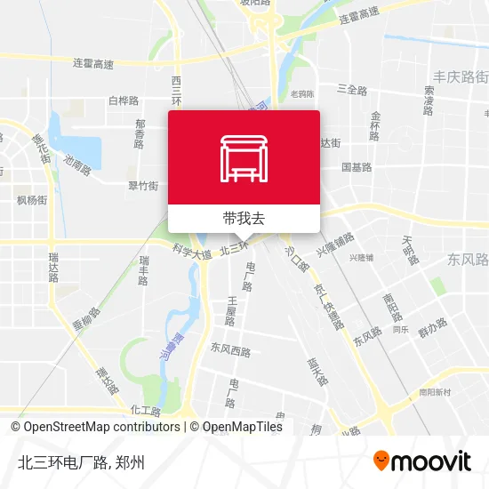 北三环电厂路地图