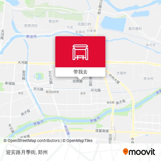 迎宾路月季街地图