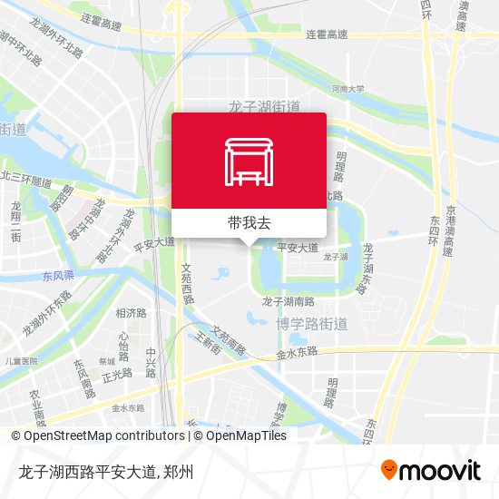 龙子湖西路平安大道地图