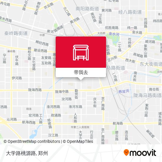 大学路桃源路地图