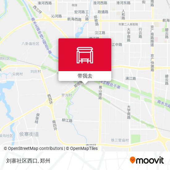 刘寨社区西口地图