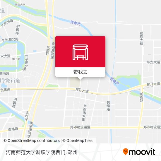 河南师范大学新联学院西门地图