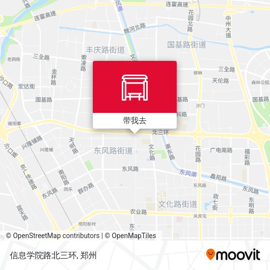 信息学院路北三环地图