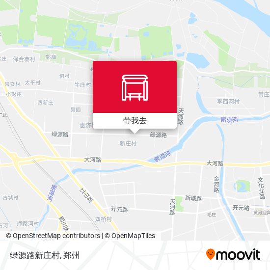 绿源路新庄村地图