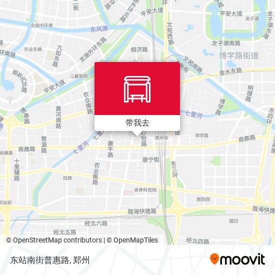 东站南街普惠路地图