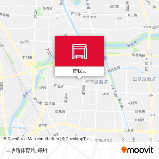 丰收路体育路地图