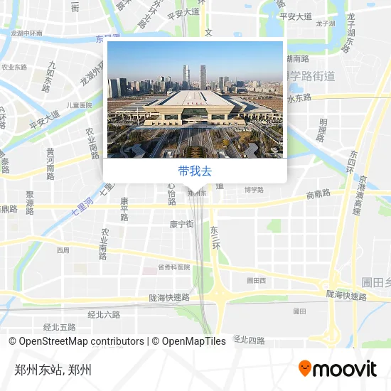 郑州东站地图
