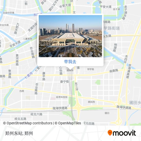郑州东站地图