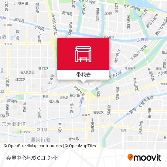 会展中心地铁C口地图