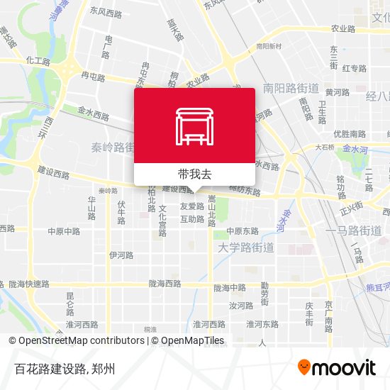 百花路建设路地图