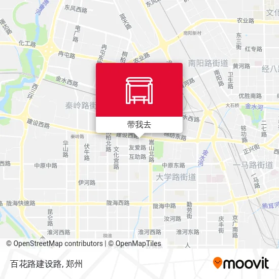 百花路建设路地图