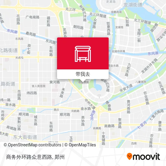 商务外环路众意西路地图