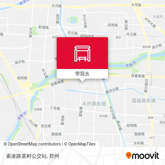 索凌路杲村公交站地图