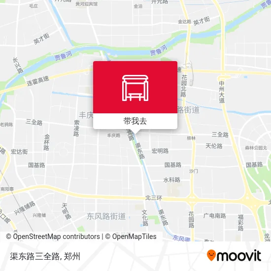 渠东路三全路地图