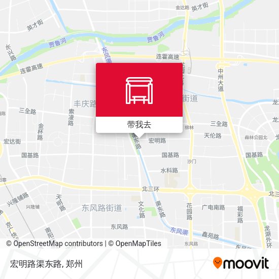 宏明路渠东路地图