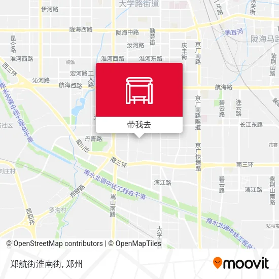 郑航街淮南街地图
