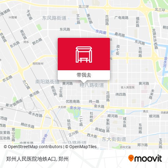 郑州人民医院地铁A口地图