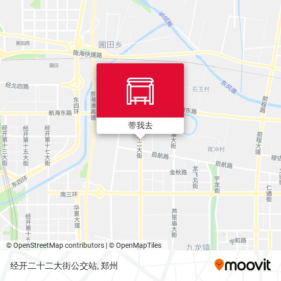 经开二十二大街公交站地图