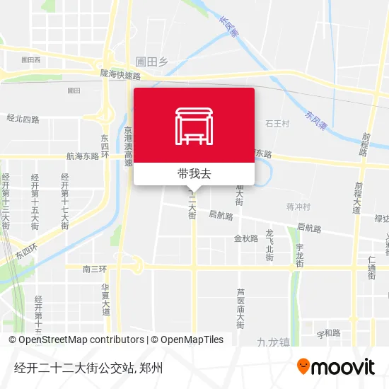 经开二十二大街公交站地图