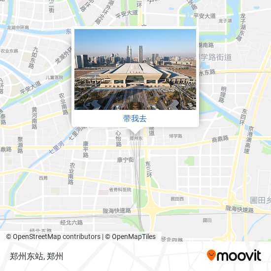 郑州东站地图