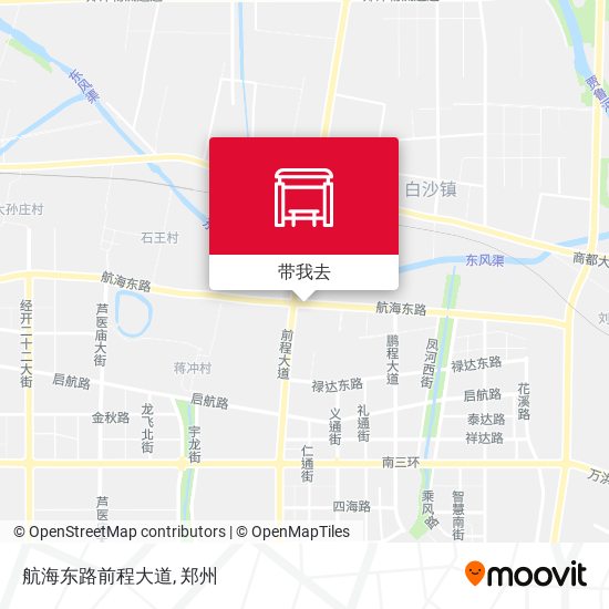 航海东路前程大道地图