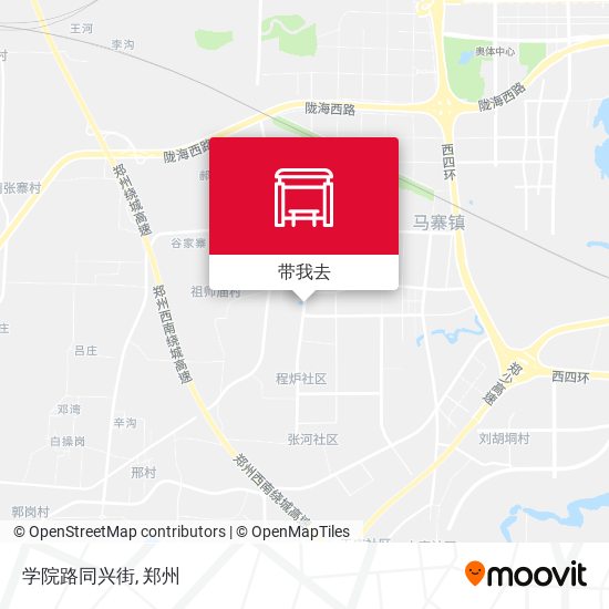 学院路同兴街地图