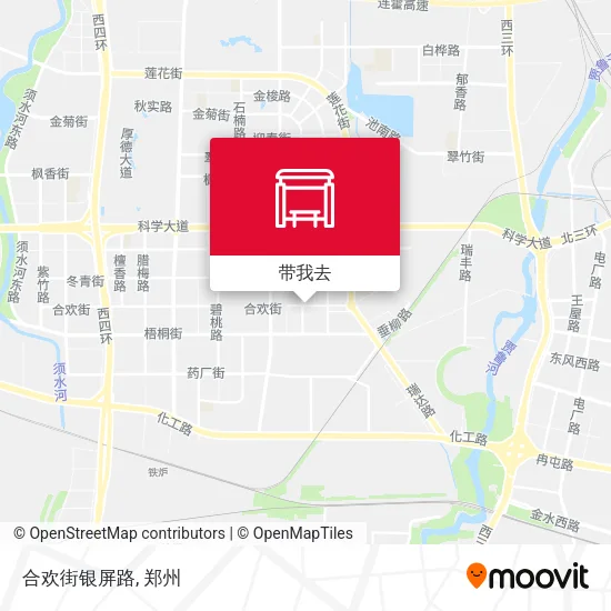 合欢街银屏路地图