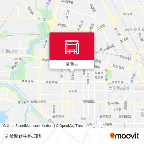 岗坡路伏牛路地图