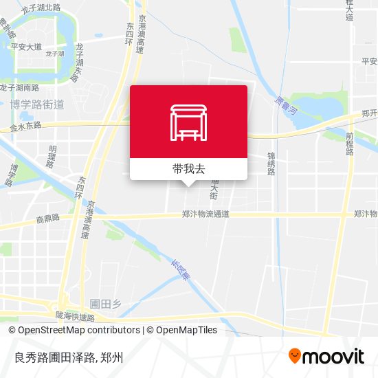 良秀路圃田泽路地图