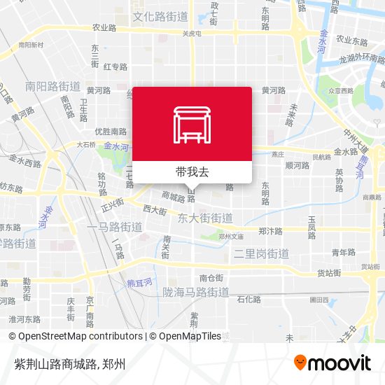紫荆山路商城路地图