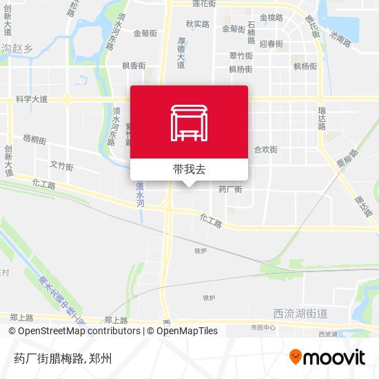 药厂街腊梅路地图