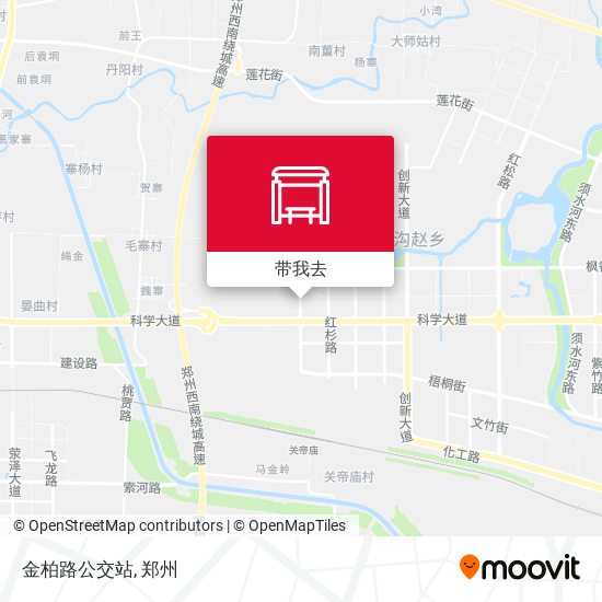 金柏路公交站地图