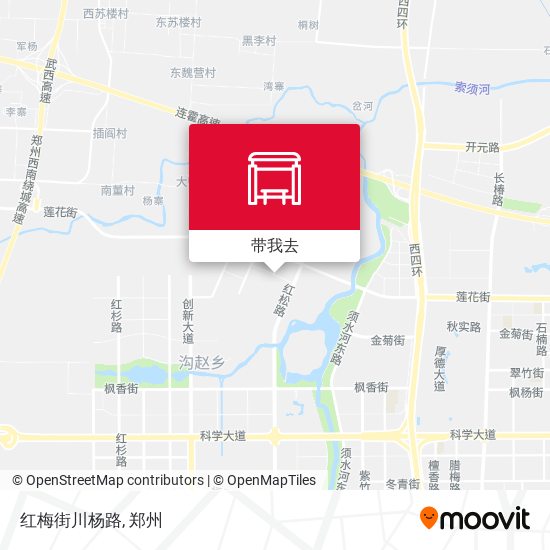 红梅街川杨路地图
