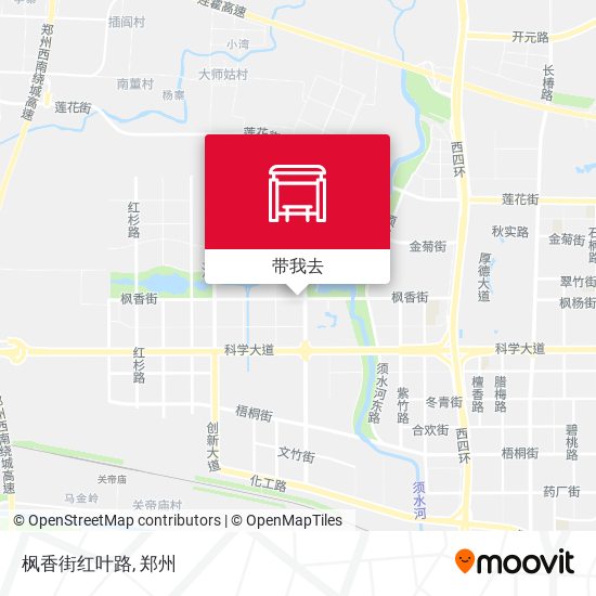 枫香街红叶路地图