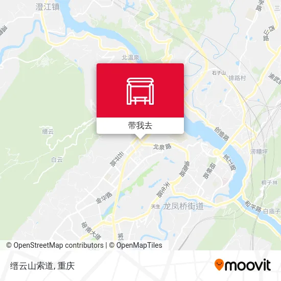 缙云山索道地图