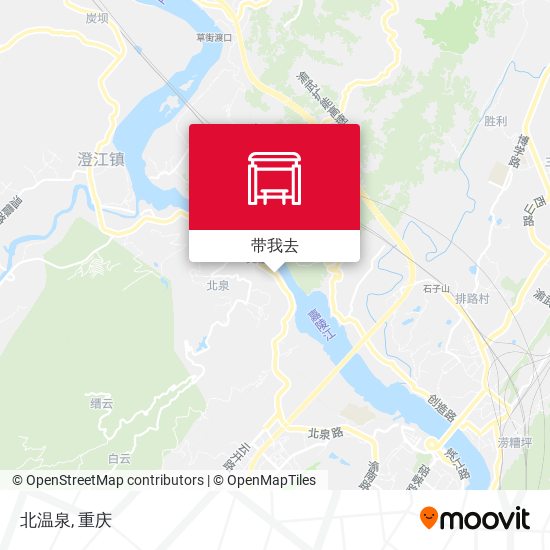 北温泉地图