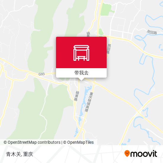 青木关地图