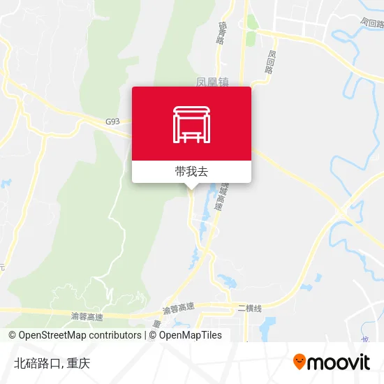 北碚路口地图