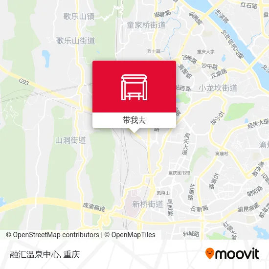 融汇温泉中心地图