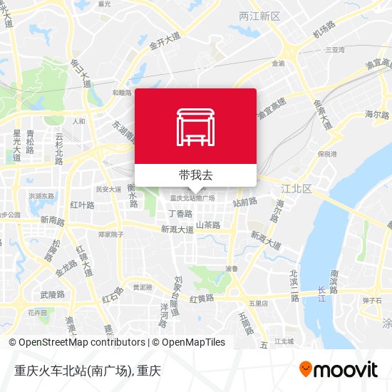 重庆火车北站(南广场)地图