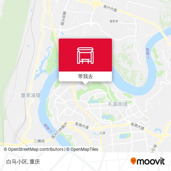 白马小区地图
