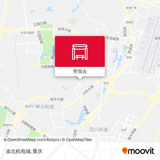 渝北机电城地图