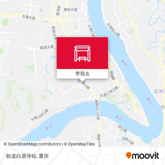 轨道白居寺站地图
