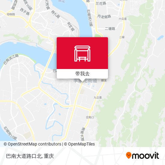 巴南大道路口北地图