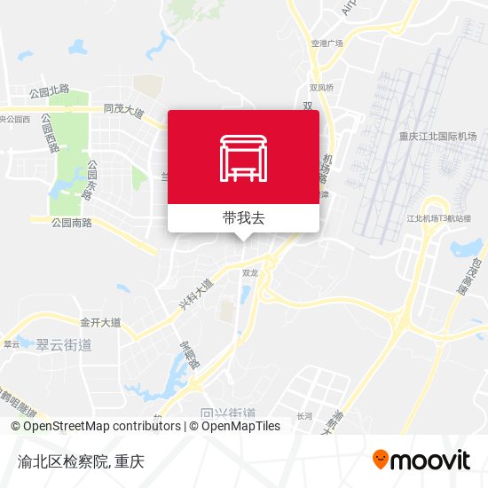 渝北区检察院地图